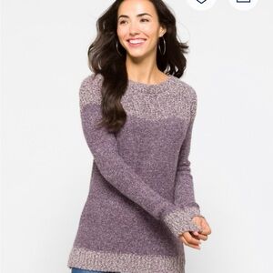 Fate Purple Colorblock Sweater Sz S.